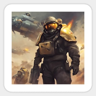 helldivers ii to fight Sticker